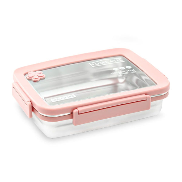 HOMEATIC STAINLESS STEEL LUNCH BOX 900ML - HMT-001