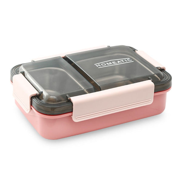 HOMEATIC STAINLESS STEEL LUNCH BOX 750ML - HMT-004