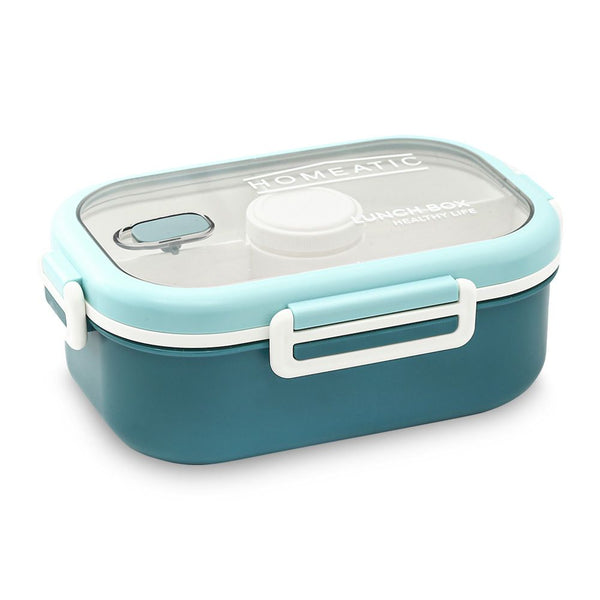 HOMEATIC PLASTIC LUNCH BOX WITH CUTLERY 1100 ML - HMT-008