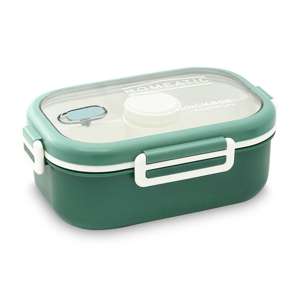 HOMEATIC PLASTIC LUNCH BOX WITH CUTLERY 1100 ML - HMT-008