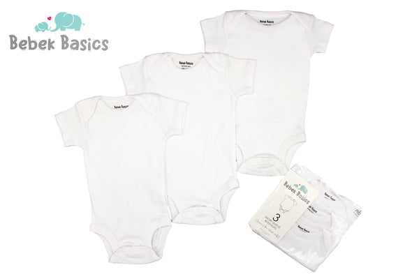 SHORT SLEEVE BODYSUITS PACK OF 3 - 29731