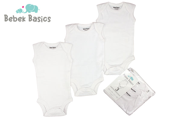 SLEEVELESS BODYSUITS PACK OF 3