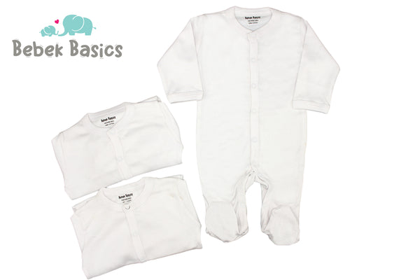 FULL SLEEVES FOOTED ROMPERS PACK OF 3 - 29730
