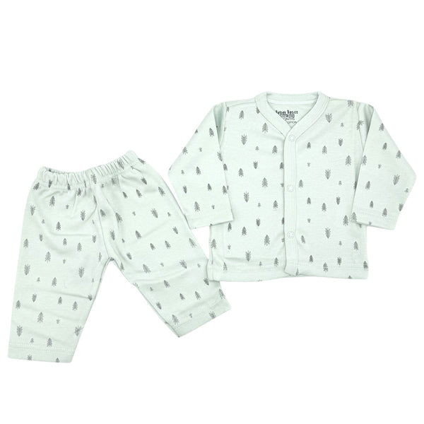 BABY SNUGGLY 2 PCS SUIT GREEN TREES