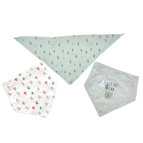 BABY SOFT BANDANA BIBS PACK 3