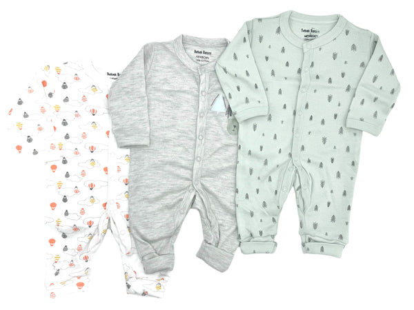 BABY COMFY FULL SLEEVES ROMPERS PACK 3