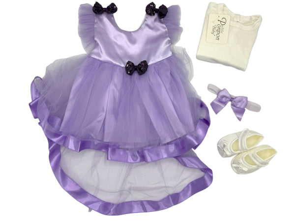 GIRL NEWBORN FANCY FROCK 4 PCS SET