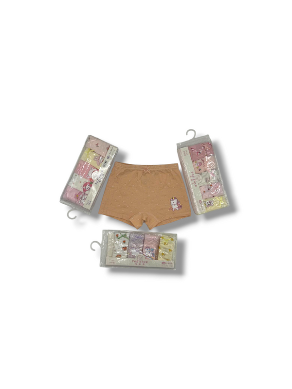 GIRL MULTI COLOURED BOXERS PACK 5