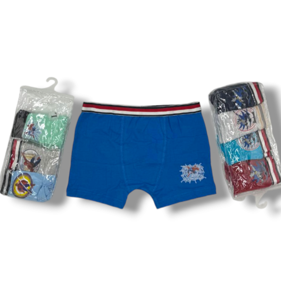 BOY SUPERHERO THEMED BOXERS PACK 4