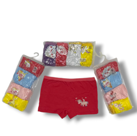 GIRL MULTI-COLOURED BOXERS PACK