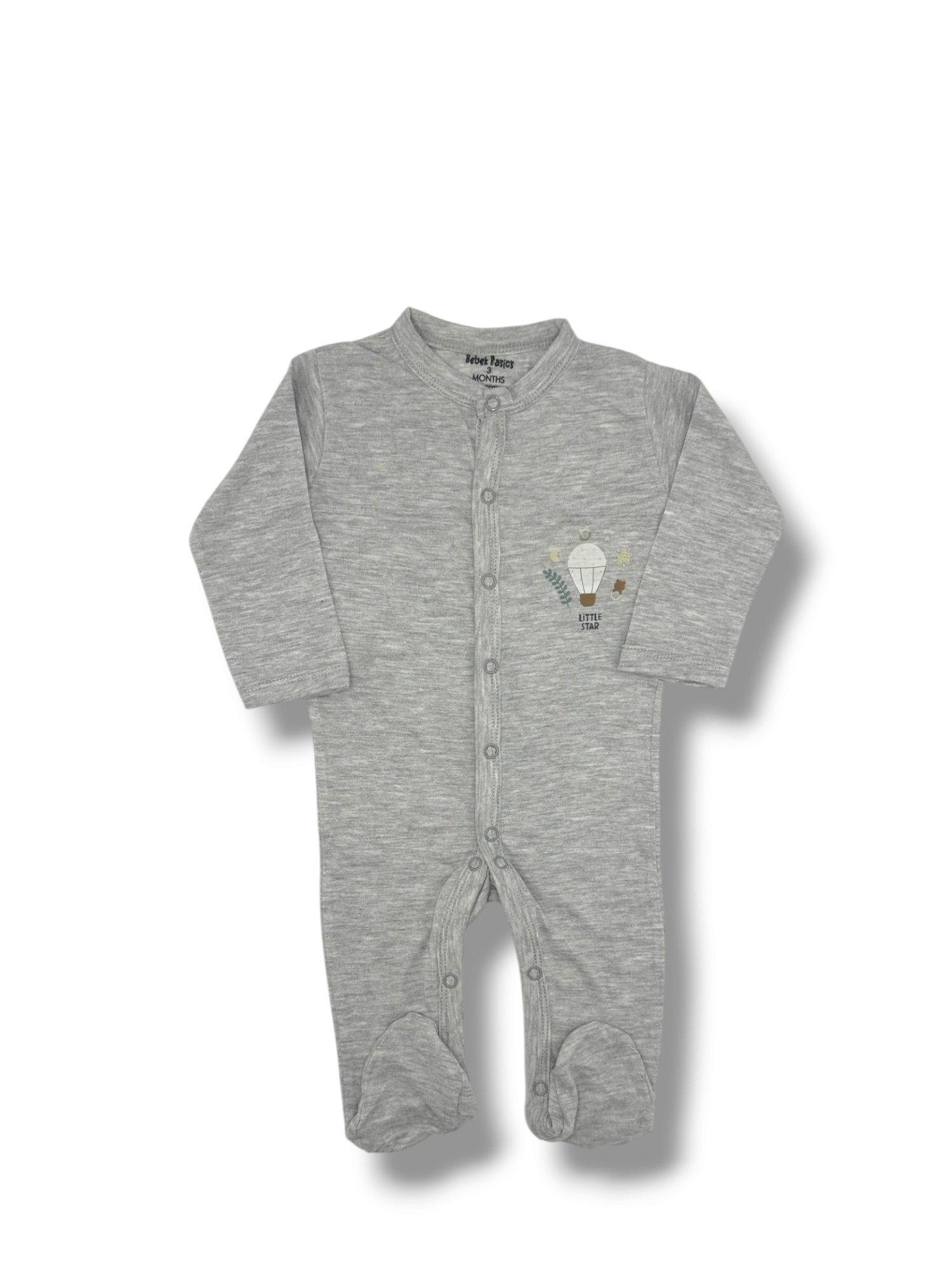 BABY COZY CLOSE FEET ROMPERS PACK 3