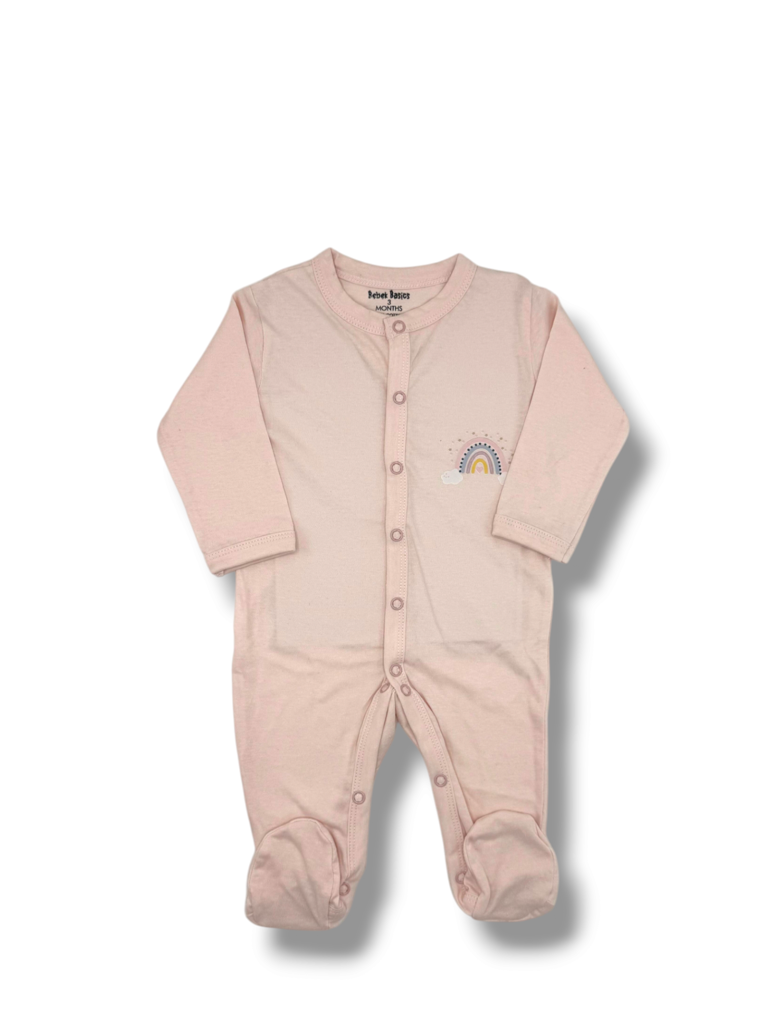 BABY COZY CLOSE FEET ROMPERS PACK 3