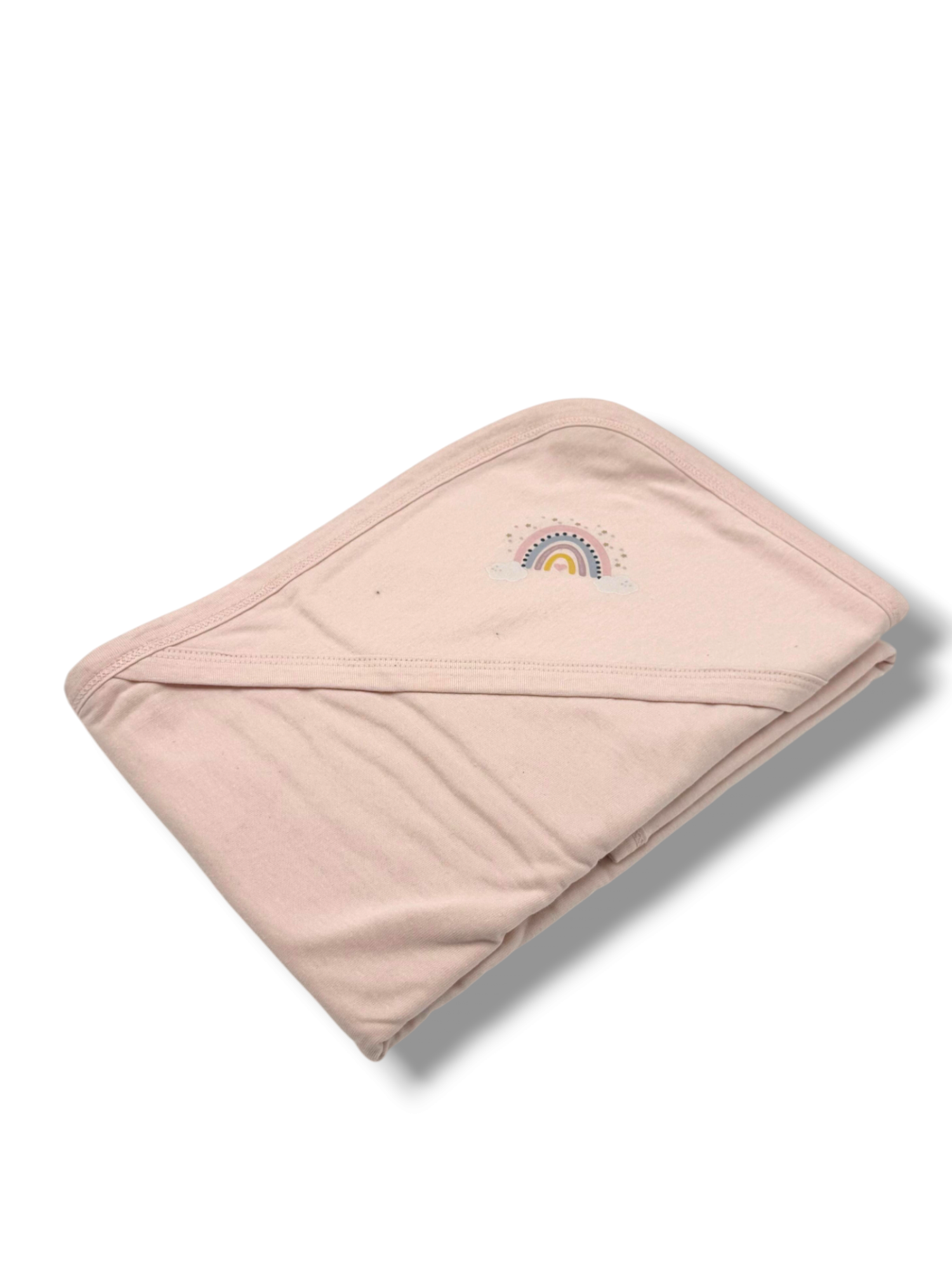 BABY PINK RAINBOW HOODED WRAPPING SHEET