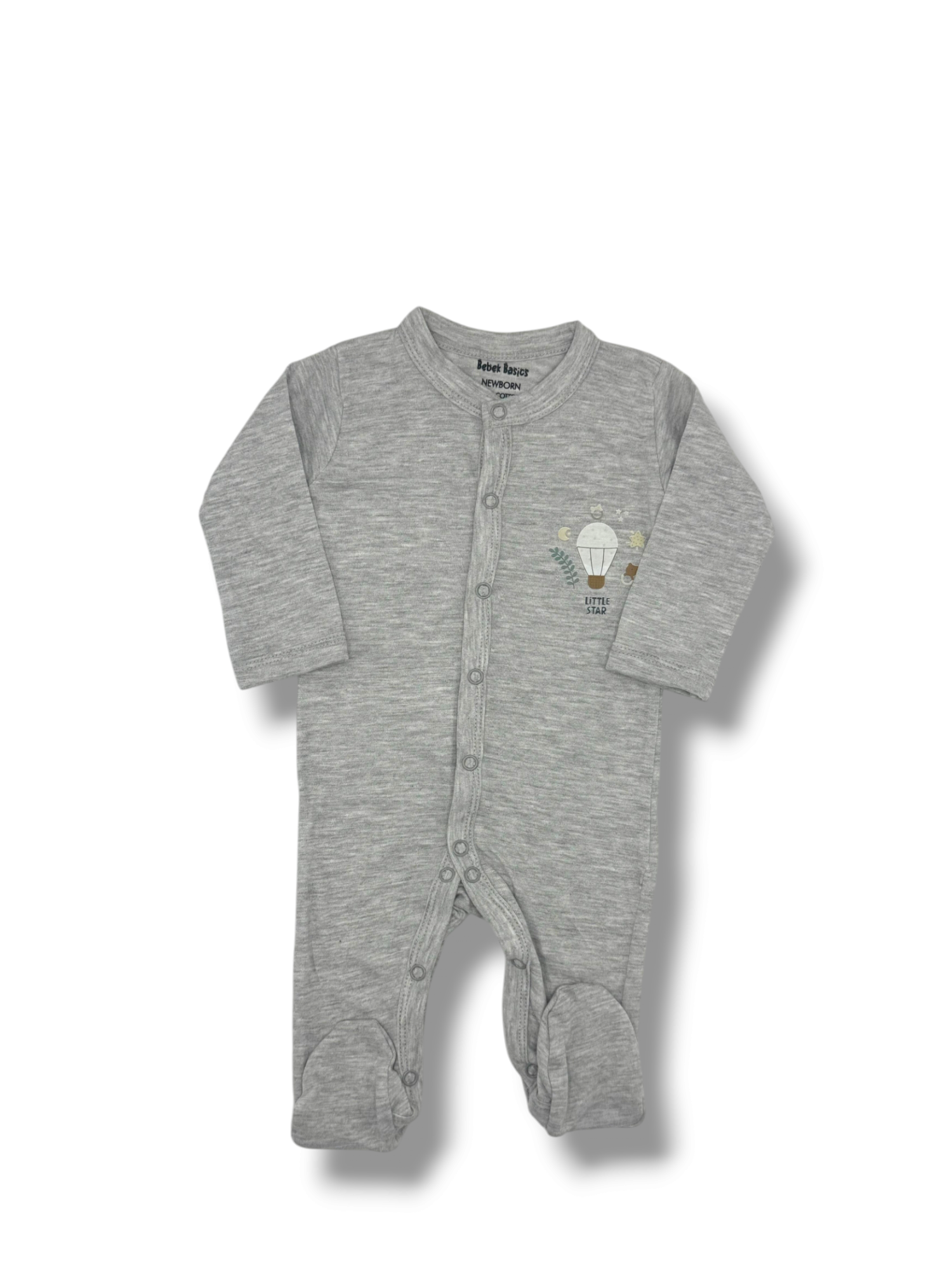 BABY COZY CLOSE FEET ROMPERS PACK 3