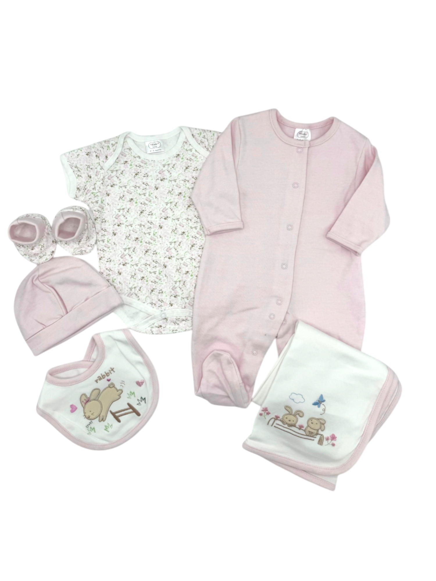 BABY BUNNY SNUGGLY 6 PCS SET