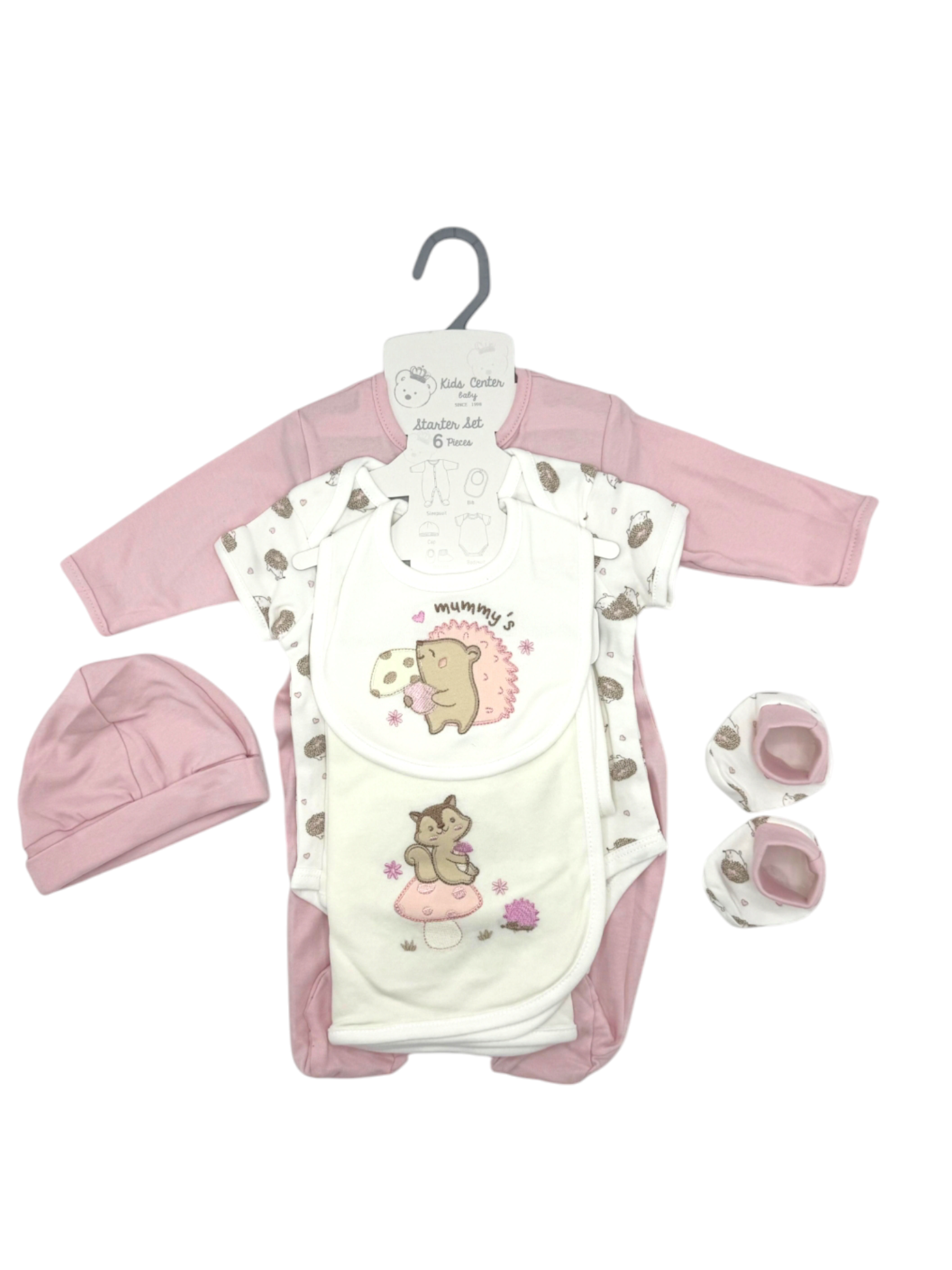 BABY HAPPY SQUIRREL SNUGGLY 6 PCS SET