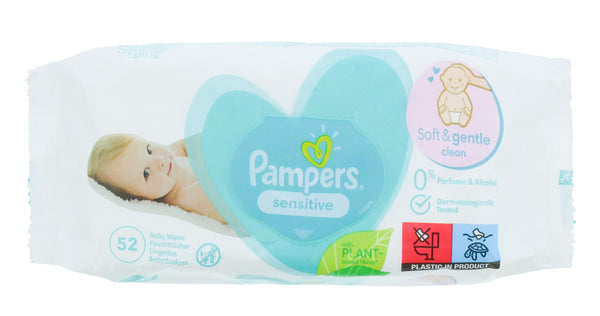 Pampers Sensitive Baby Water Wipes 52 Pcs  - 28432/6616