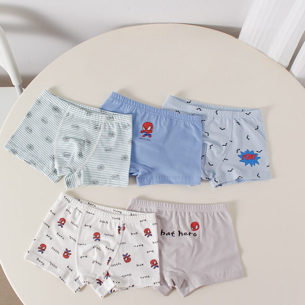 BOY SPIDERMAN  BOXERS PACK 5