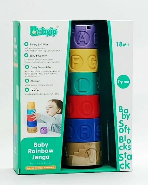 BABY RAINBOW STACKING BLOCKS