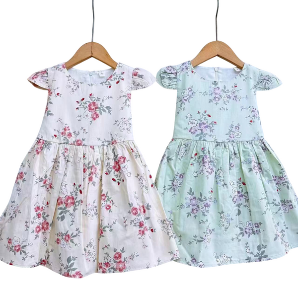 GIRL CASUAL FLORAL COTTON FROCK