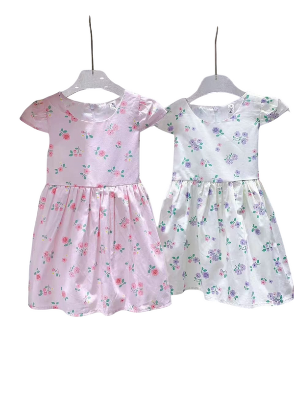 GIRL CASUAL FLORAL COTTON FROCK