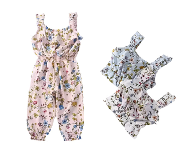 GIRL STYLISH FLORAL JUMPSUIT