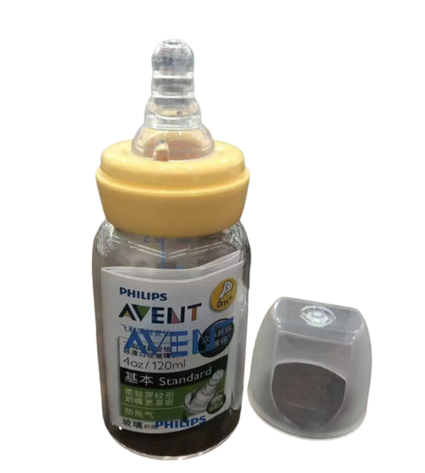 AVENT STANDARD NECK GLASS BOTTLE 4OZ/120 ML