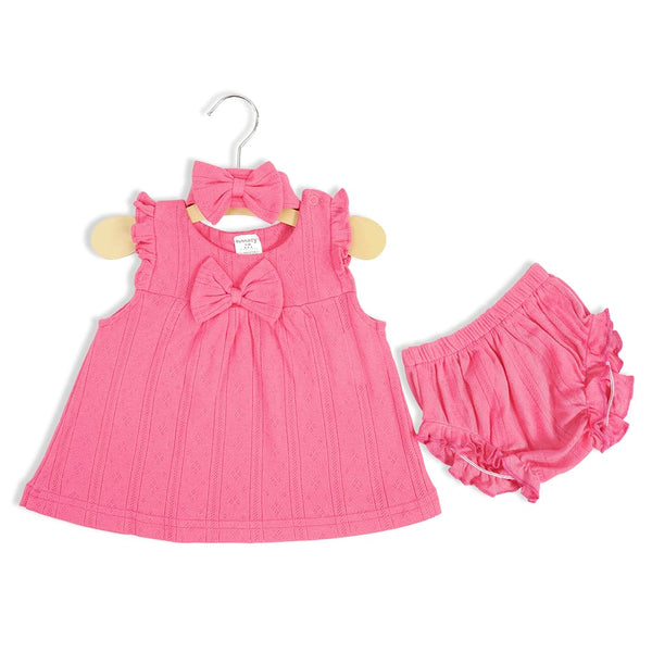BABY GIRL FROCK SET 3 PCS
