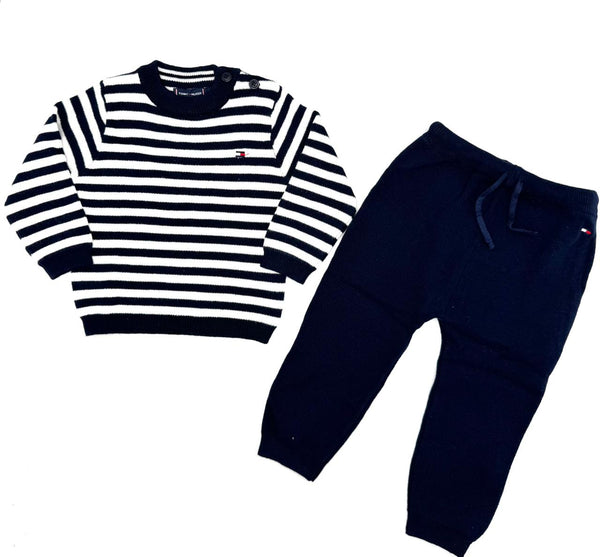 BABY KNITTED STRIPED CO-ORD SET