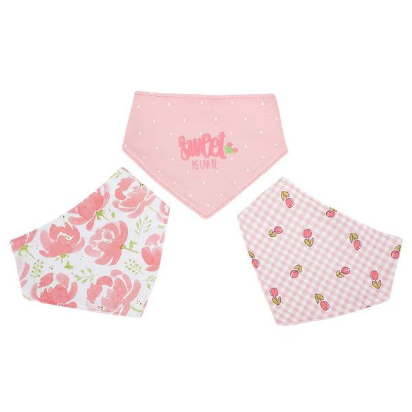 BABY FLORAL BANDANA BIBS PACK 3