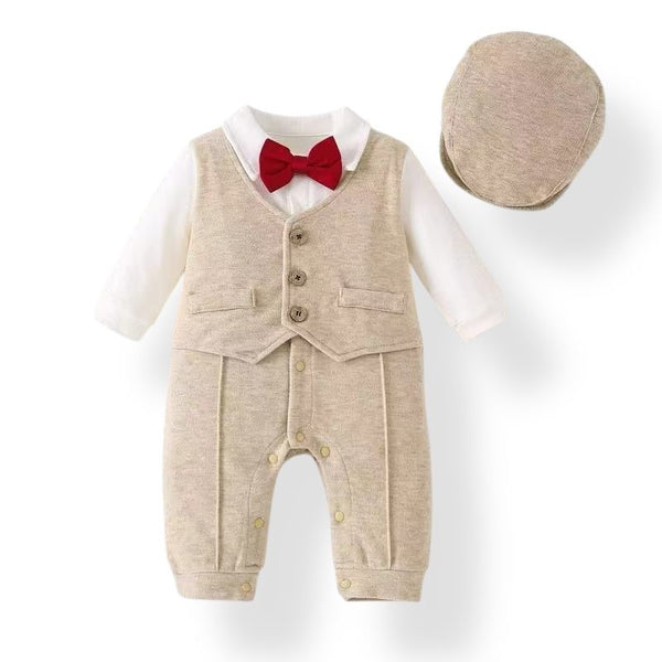 BABY FORMAL ONESIES WITH CAP
