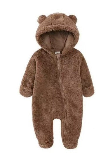BABY BEAR HOOD WOOLEN ONESIES