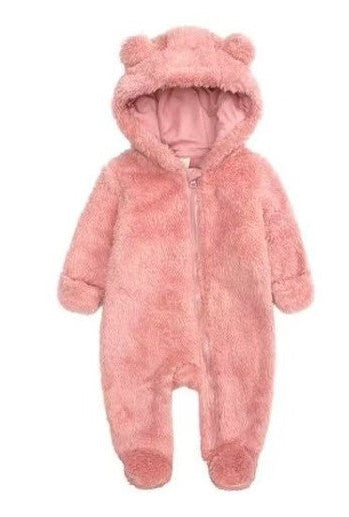 BABY BEAR HOOD WOOLEN ONESIES