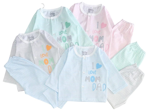 BABY NEWBORN STRIPED 2 PCS SETS