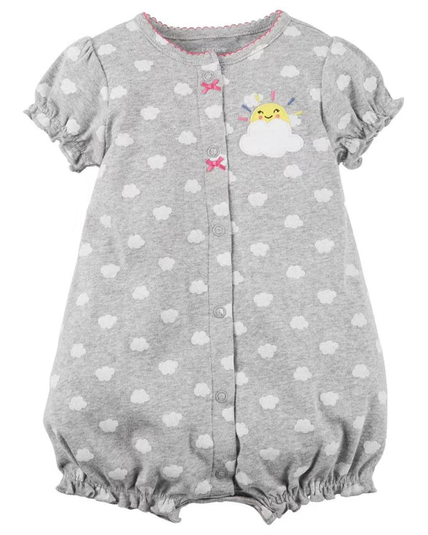 BABY CASUAL CLOUD THEMED SHORT ROMPER