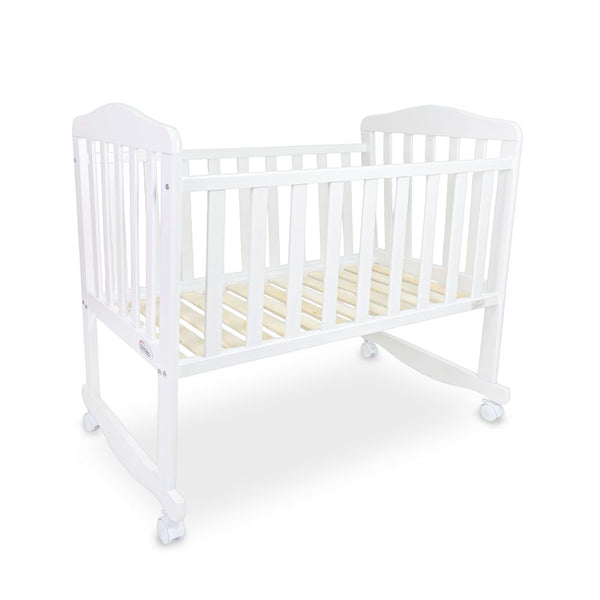 TINNIES WOODEN COT WHITE - T802