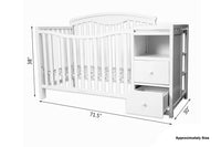 BABY WOODEN COT DLX WITH CHANGER TABLE - BC-1100