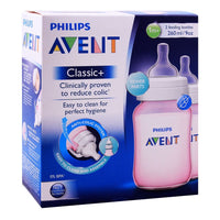 Classic Plus PP Bottle 260ml PK2(PINK) - SCF564/27