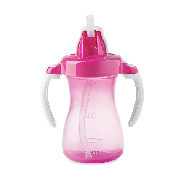 PIGEON PETITE STRAW BOTTLE 150ML PINK - D150