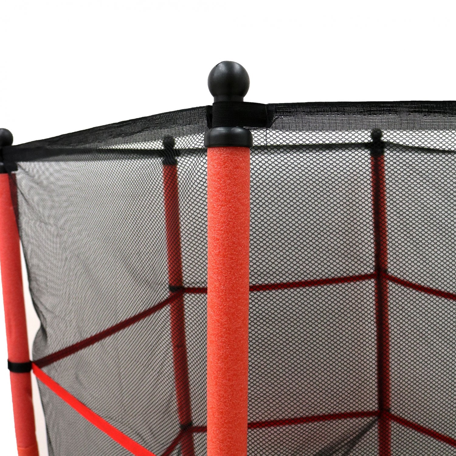 Kids Trampoline with Safety Net and Red Cover Garden Outdoor - JB55