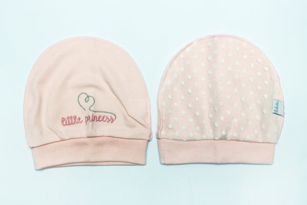TURKEY BABY GIRL PK 2 FANCY CAP - 18759