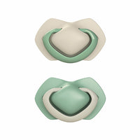 Canpol babies Silicone Symmetrical Soother 6-18m PURE COLOR  2 pcs - 22/656_bei