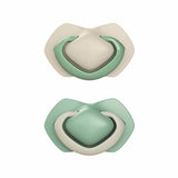 Canpol babies Silicone Symmetrical Soother 18m+ PURE COLOR  2 pcs - 22/657_bei