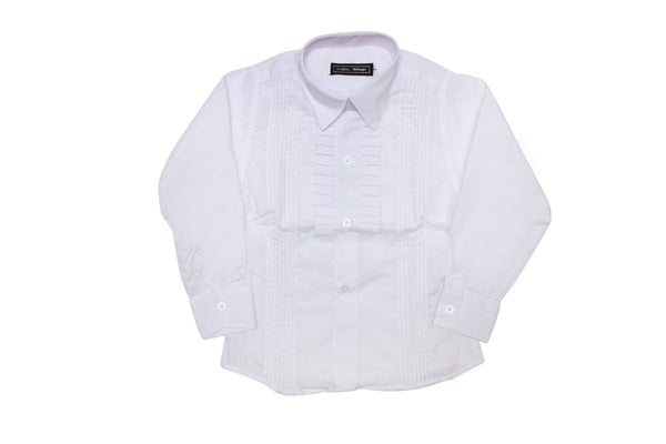 MINI WORLD BOY WHITE TUXEDO SHIRT 36-52 - 24063