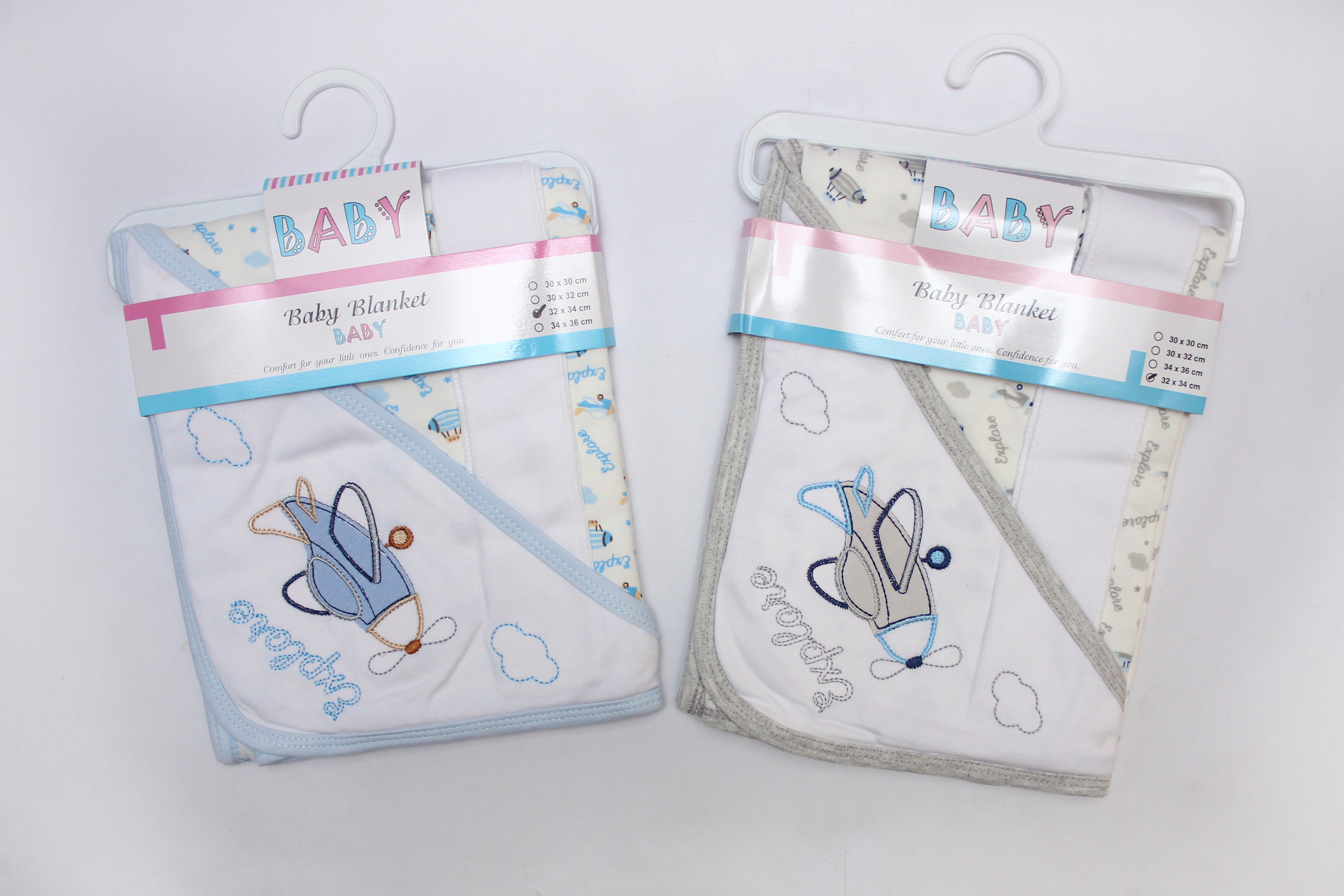 BABY HOODED WRAPPING SHEET  - 25463