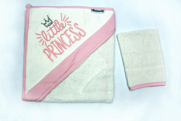 BABY HOODED TOWEL PRINCESS - 26209