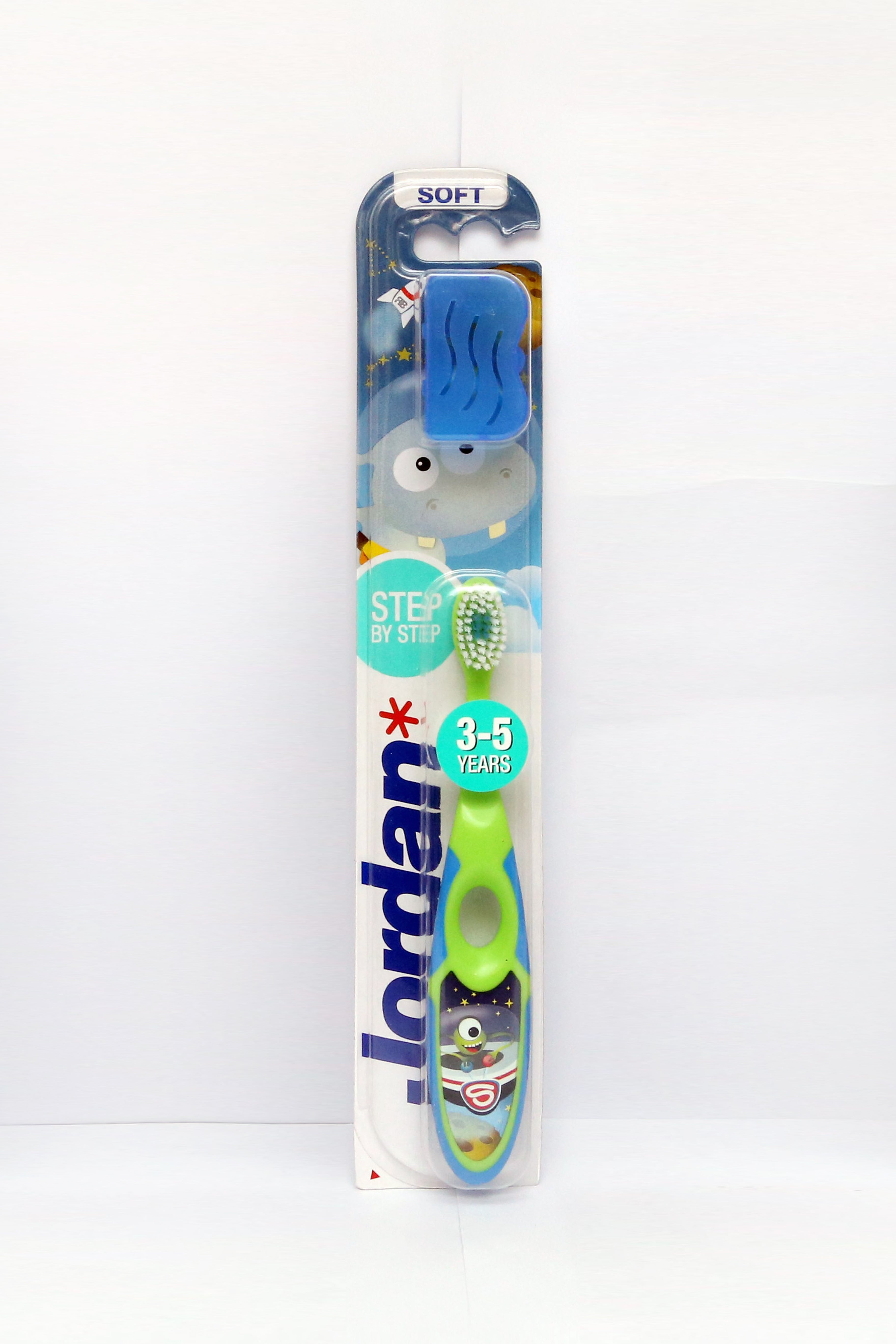 JORDAN TOOTH BRUSH WITH CAP 3CLR - 21773