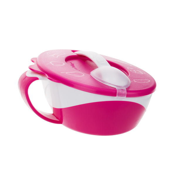 Bowl with spoon pink - 31/406_pink