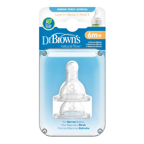 Dr. Brown’s® Baby Bottle Nipples Narrow