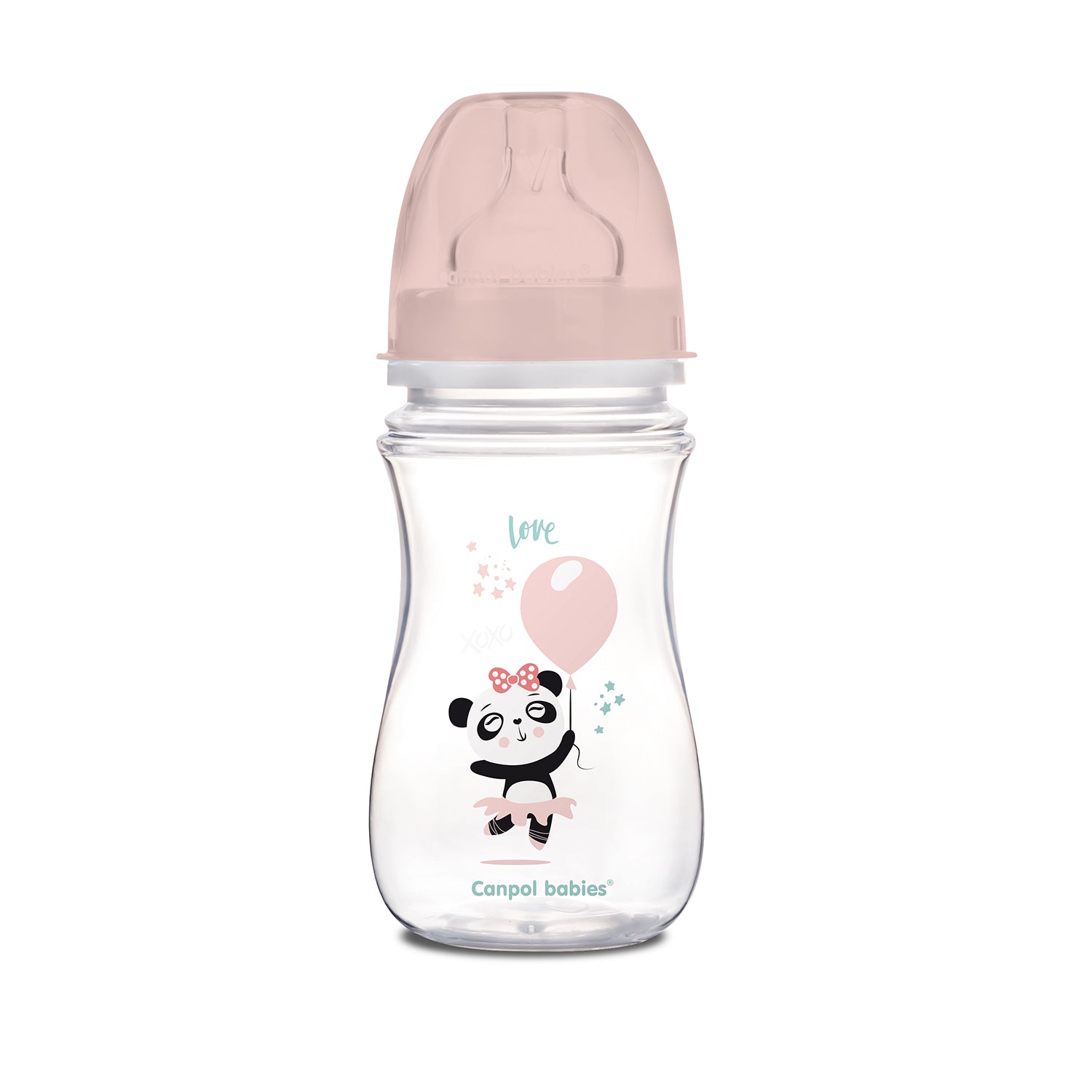 Canpol babies Anti-colic Wide Neck Bottle 240ml PP Easy Start EXOTIC ANIMALS - 35/221_pin